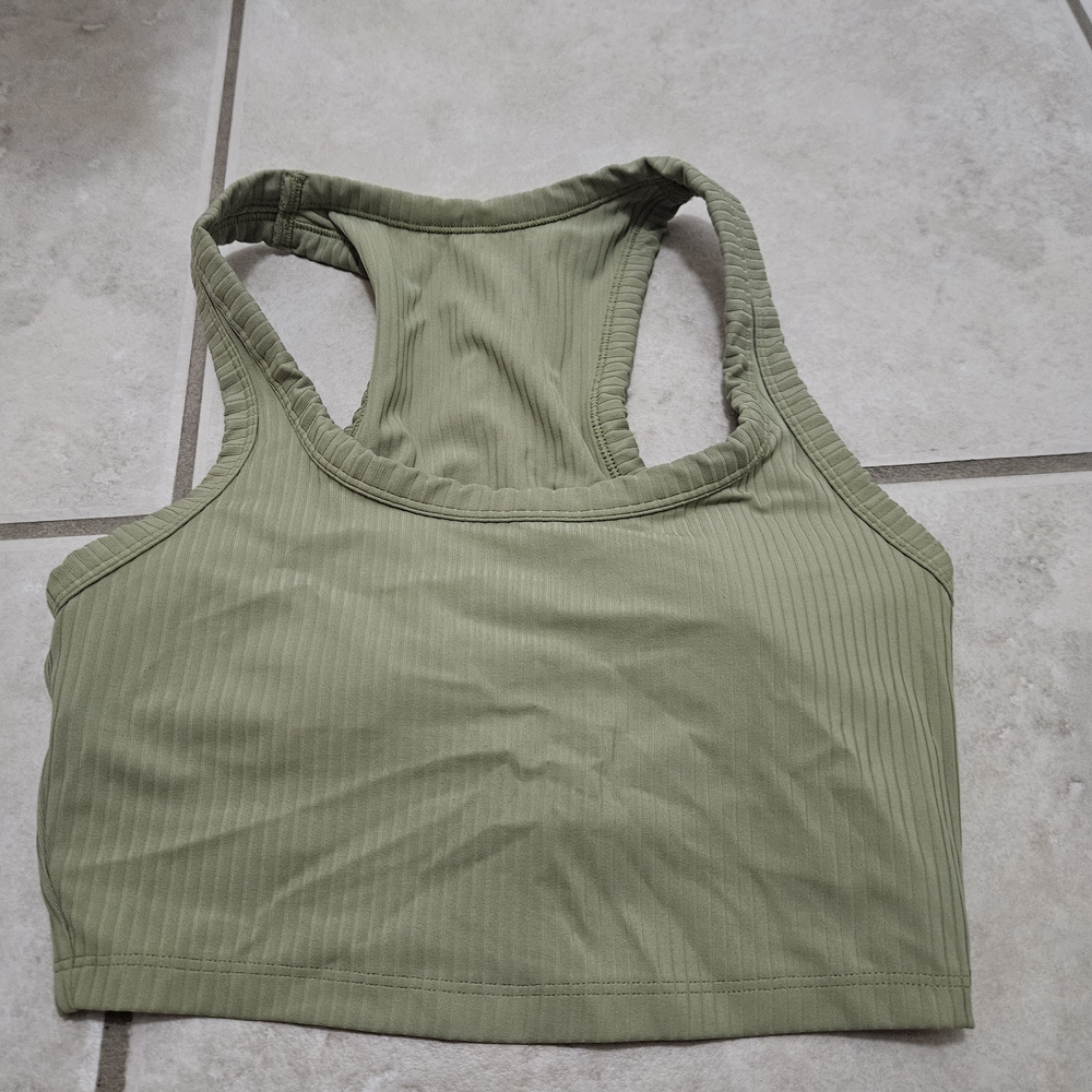 All in Motion Sage Ribbed Top